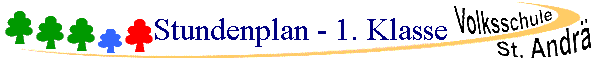 Stundenplan - 1. Klasse