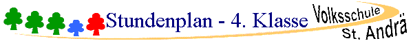 Stundenplan - 4. Klasse